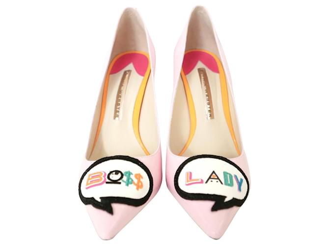 Sophia Webster Boss Lady Pumps Pink Patent leather  ref.367649