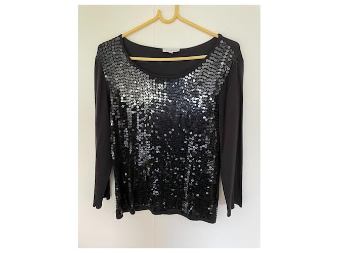 Autre Marque Strass Pullover schwarz Acryl 