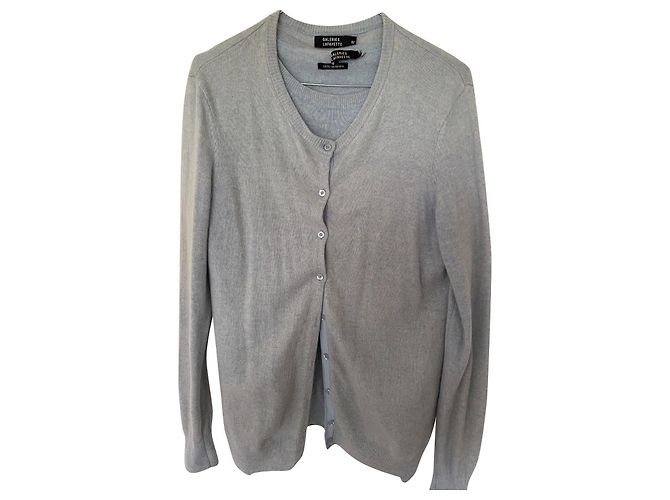 Autre Marque Passender Pullover und Cardigan Hellblau 