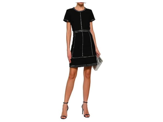 Michael Kors Studded Crepe Dress Black Synthetic ref.367783 Joli Closet