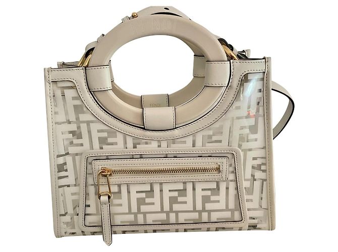 Fendi Runway shopping small Écru