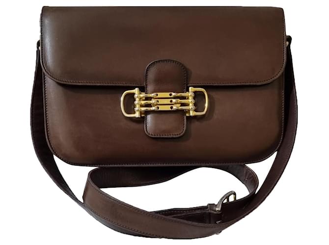Céline Handbags Brown Leather  ref.367859