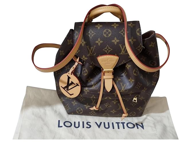 Louis Vuitton MONTSOURIS Marrom Lona  ref.367861