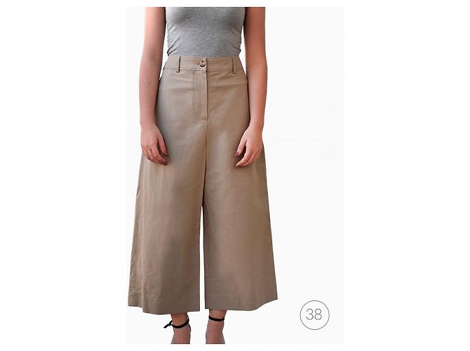 Kenzo Weit geschnittene Culotte-Hose Beige