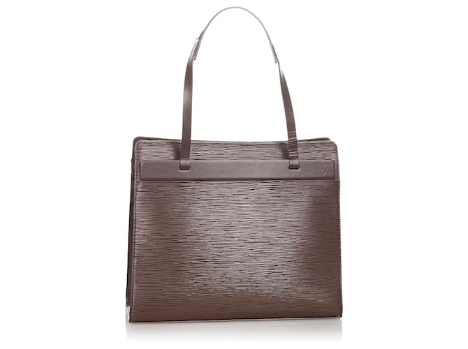 Louis Vuitton Brown Epi Croisette PM Dark brown Leather  ref.367921