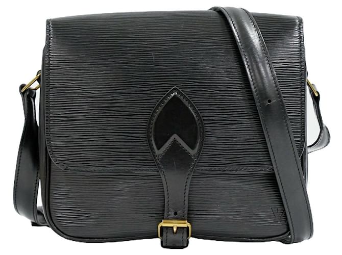 Cartouchiere Louis Vuitton Cartouchière Black Leather  ref.367945