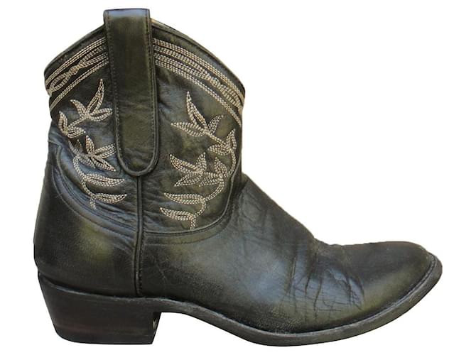 boots Mexicana p 38 Cuir Noir  ref.368110