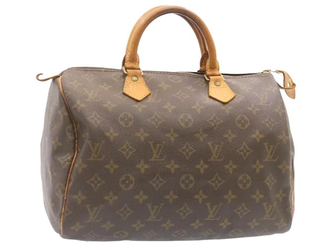 Louis Vuitton Monogram Speedy 30 Hand Bag M41526 LV Auth 24018 Cloth  ref.368234