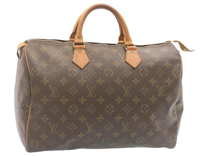 Louis Vuitton Monogram Speedy 35 Hand Bag M41524 LV Auth 24066 Cloth  ref.368253