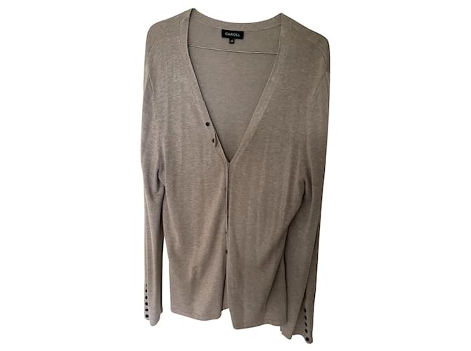 CAROLL vest Grey Cashmere  ref.368294