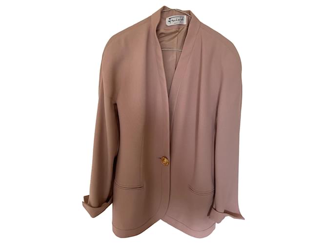 Autre Marque Long lined jacket Pink  ref.368318