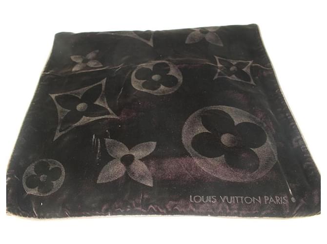 Louis Vuitton Monogram Velvet Brown Scarf