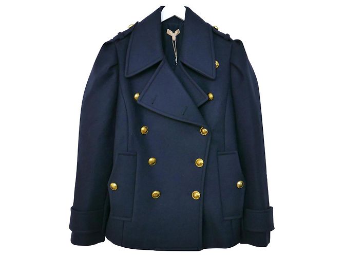 Michael Kors Collection AW19 Pea Coat Navy blue