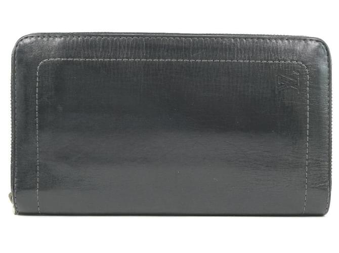 Louis Vuitton Zippy Organizer Black Leather  ref.369499