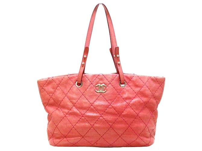 Chanel tote bag Pink Pony-style calfskin  ref.369668