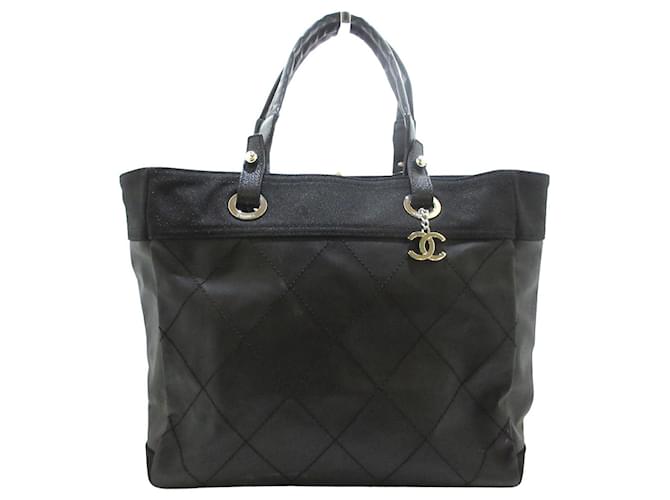 Chanel Paris Biarritz Black Leather  ref.369675