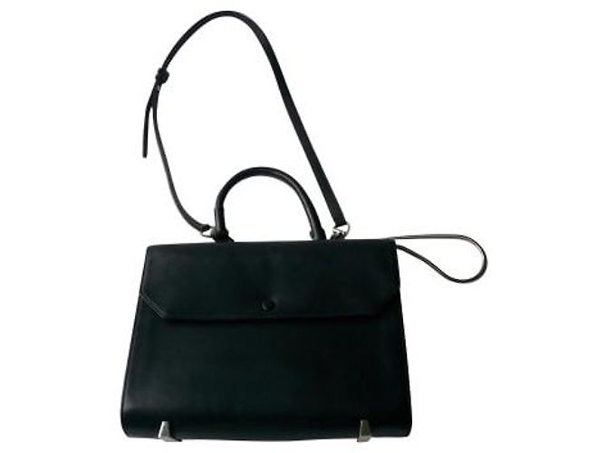 ALEXANDER WANG Bolsa de ombro de couro preto CHASTITY SLING B.E