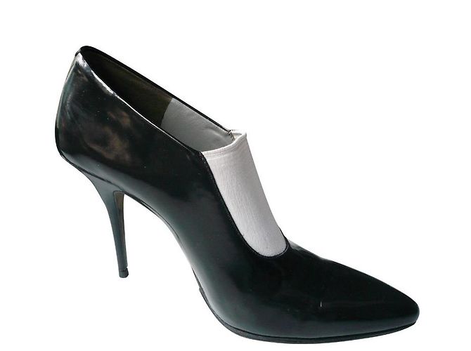 ALEXANDER WANG - SCHWARZE LACKLEDERPUMPEN T38