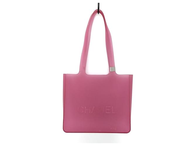 Chanel-Einkaufstasche Pink Synthetisch  ref.370417