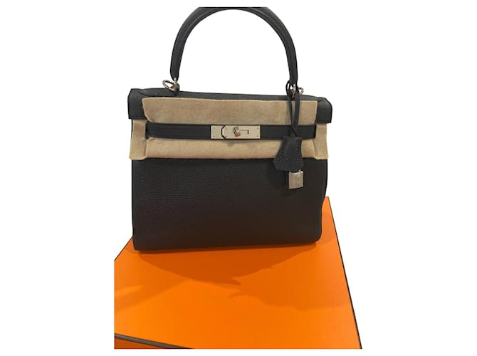 Hermès Kelly Black Leather  ref.370420