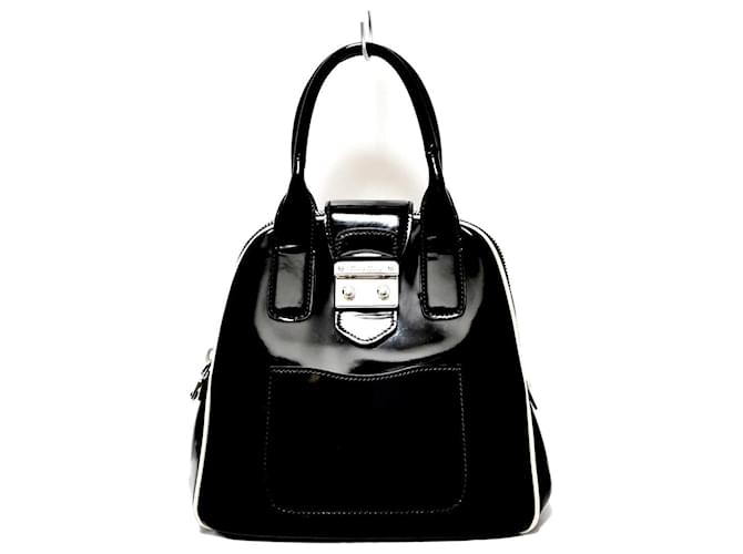 Borsa Miu Miu Nero Pelle verniciata ref.370764 - Joli Closet
