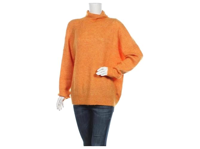 Day Birger & Mikkelsen Knitwear Orange Polyester Wool Elastane Acrylic Mohair  ref.370774