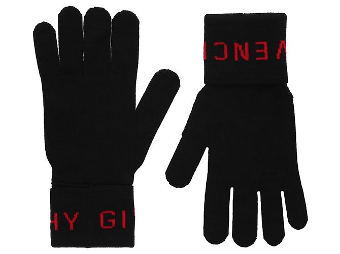 Givenchy Logo Wool Gloves