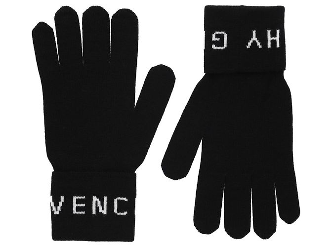 Givenchy Logo Wool Gloves