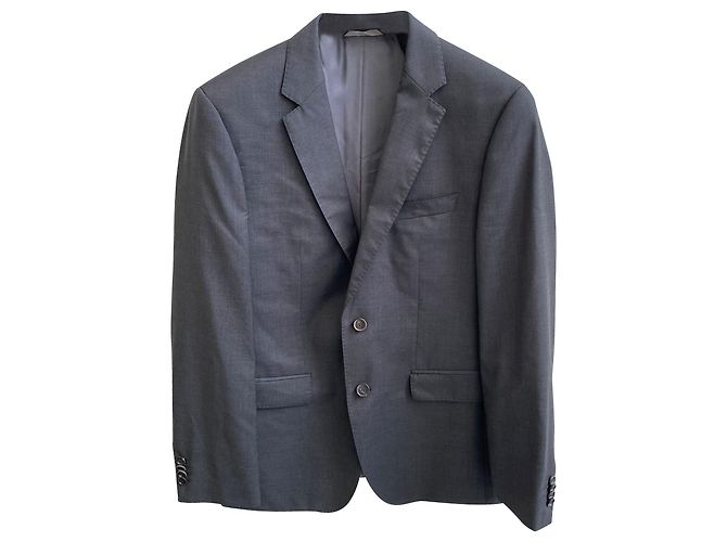 Hugo Boss The Rider Suit Set in Black Wool