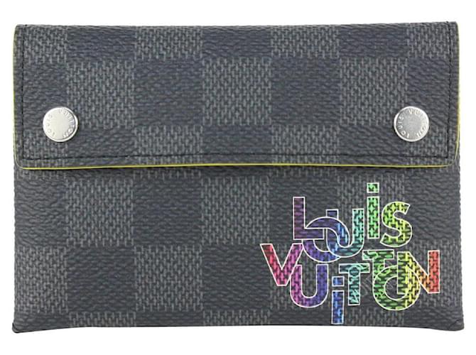 Autre Marque Louis Vuitton Virgil Damier Graphite Alpha Pochette PM Card Holder Wallet Leather ref.371016 Joli Closet