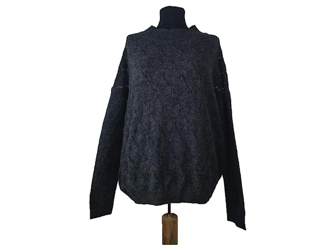 Autre Marque By Timo Wollpullover Oversize Grau 