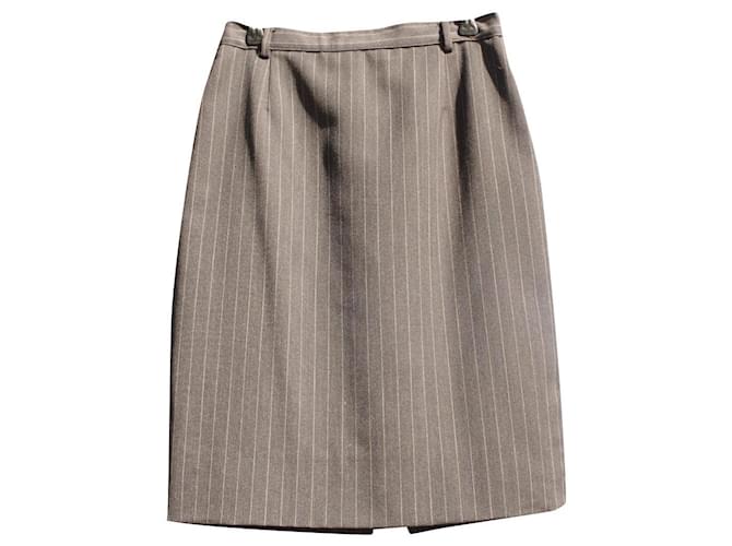 Lanvin Skirts Dark grey Wool  ref.371098