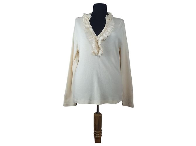 Blusa Ralph Lauren de algodón beige