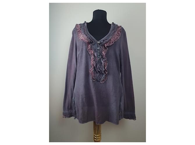 Elisa cavaletti Tops Purple Cotton  ref.371129