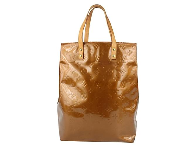 Autre Marque Louis Vuitton Bronze Monogram Vernis Copper Reade MM Tote Bag  Leather ref.371168 - Joli Closet