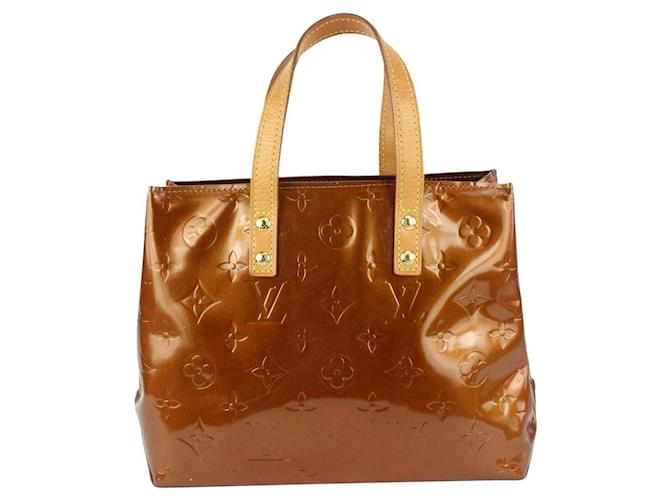 Louis Vuitton Small Bronze Monogram Vernis Copper Reade PM Tote