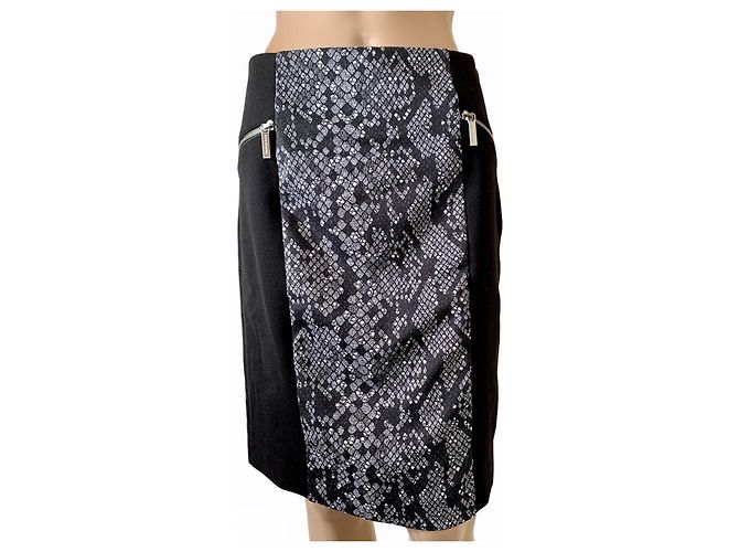 Michael Kors Schwarzer Rock Schlangenprint