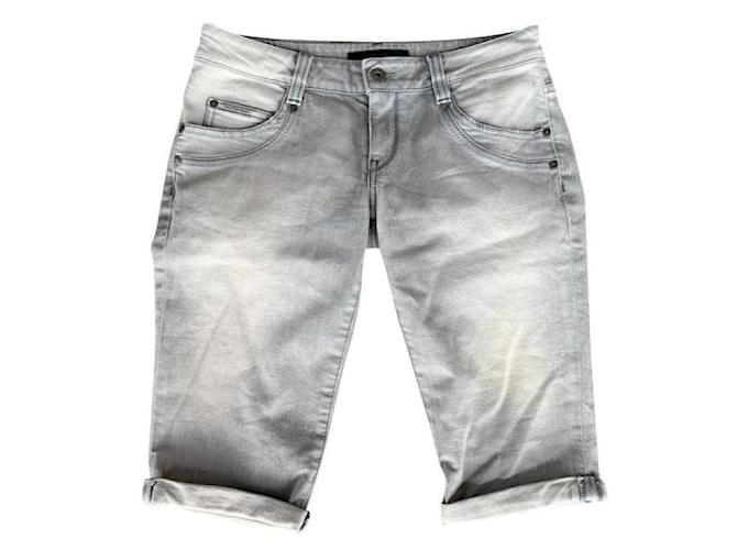 Calvin Klein Shorts Grey Denim  ref.371500