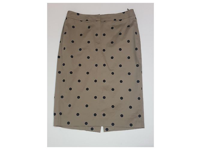 Saia midi Max Mara de algodão e elastano Multicor