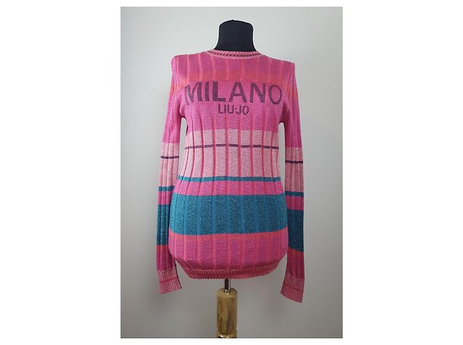 Blusa Liu.Jo Rosa de Manga Comprida M Multicor