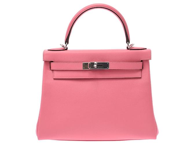 Hermès hermes kelly Pink Leather  ref.371569