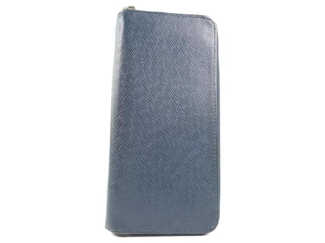 Louis Vuitton Zippy Wallet Vertical Navy blue Leather  ref.371847