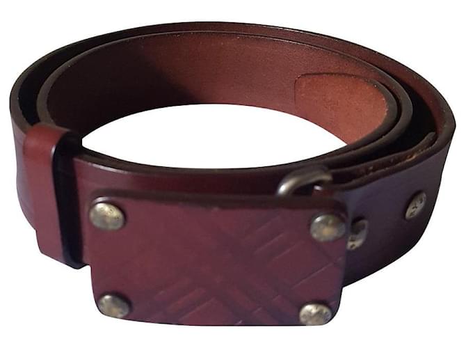 Burberry Belts Brown Leather  ref.371957