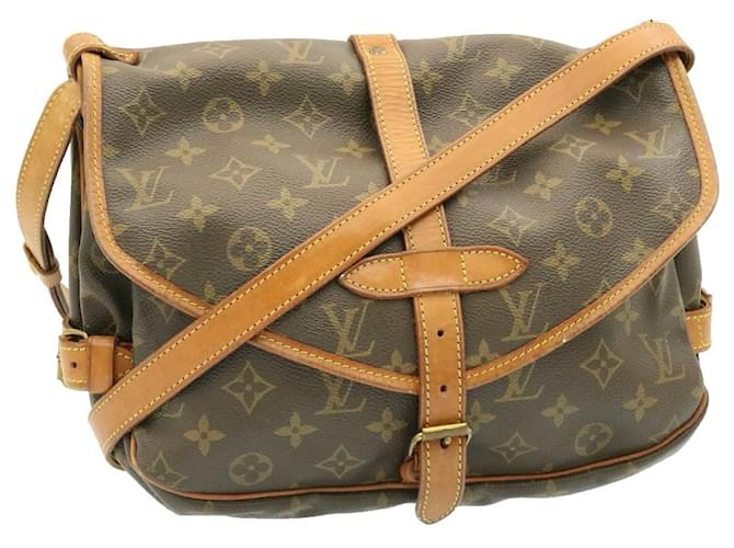 Louis Vuitton Monogram Saumur 30 Shoulder Bag M42256 LV Auth