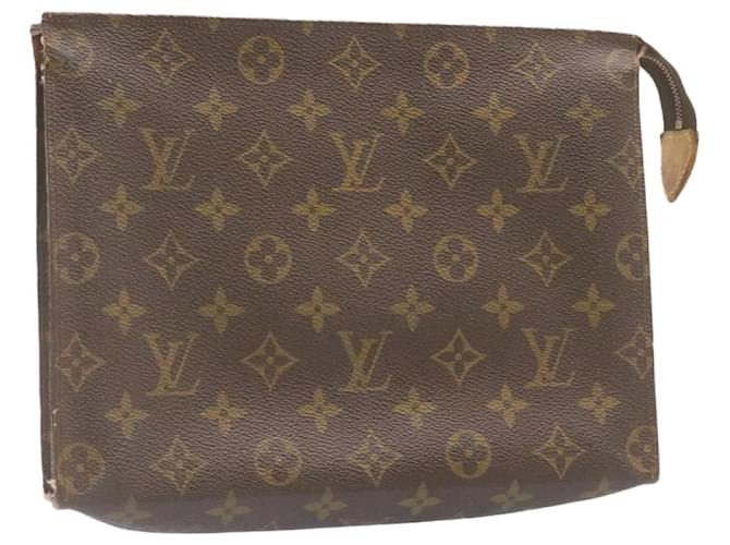 LOUIS VUITTON Monogram Pochette Homme Clutch Bag M51795 LV Auth ac1513