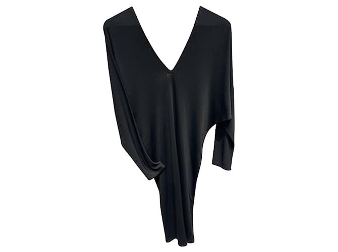 Hermès Dresses Black Viscose  ref.372199