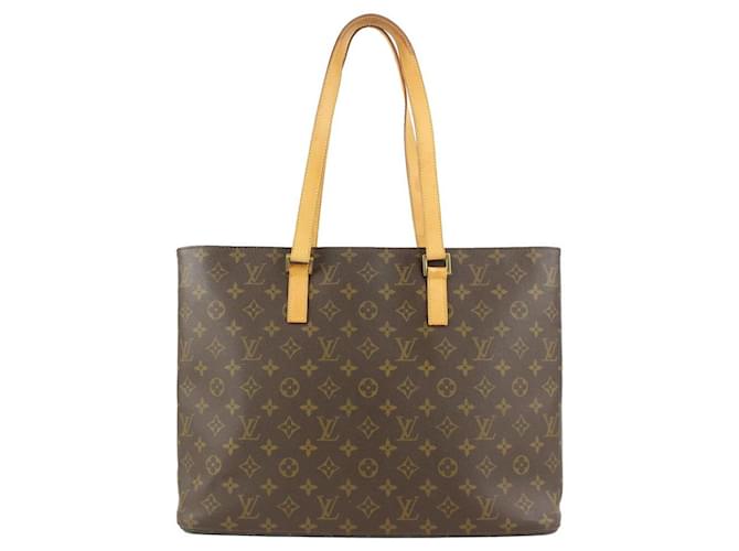 Louis Vuitton Monogramm Luco Zip Tote Bag Leder  ref.372221