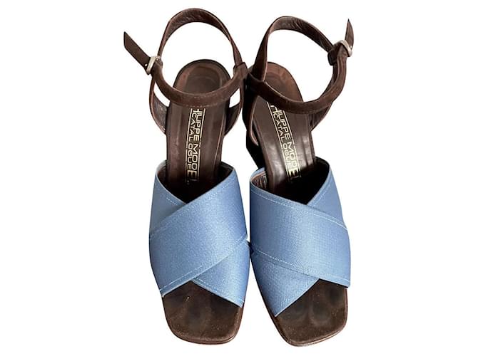 Philippe Model Des sandales Tissu Bleu  ref.372587
