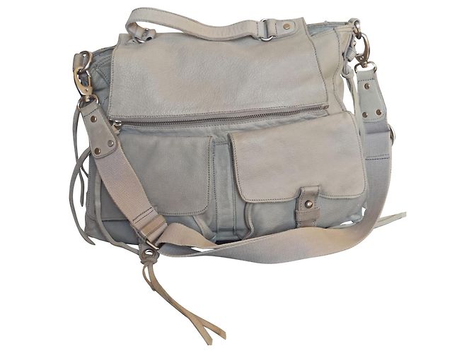 Bolso de mano Vanessa Bruno Athe de piel beige