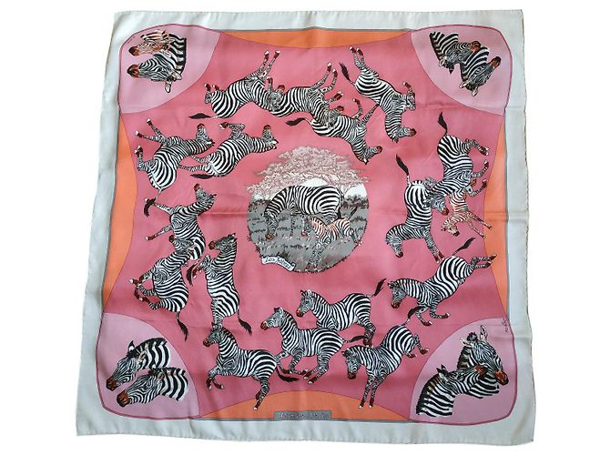 Hermès Zebre Rosa Seta